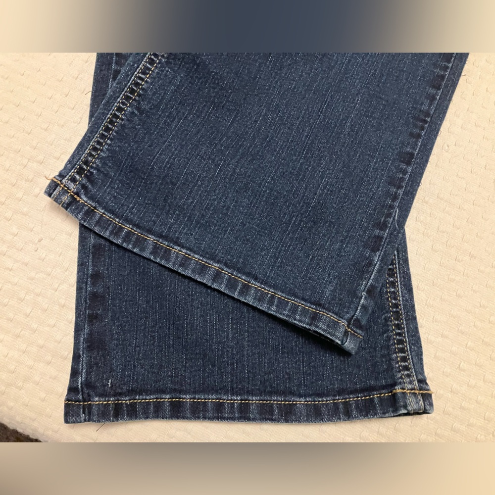 VTG 1981 Ruff Hewn Dark Wash mid rise bootcut jeans Women’s size 12S 5 pocket - Picture 5 of 8